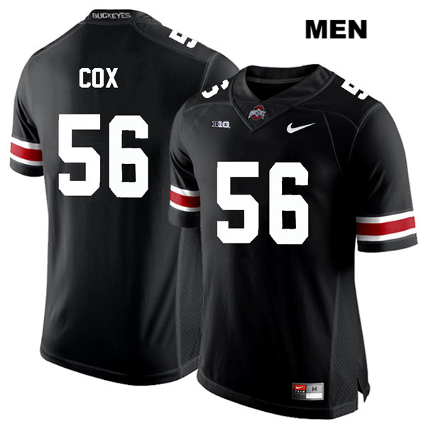 Ohio State Buckeyes Men's Aaron Cox #56 White Number Black Authentic Nike College NCAA Stitched Football Jersey JP19J87NW